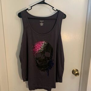 ‼️sale‼️NWT Torrid Women's Skull Graphic Tank Top - Black and Pink